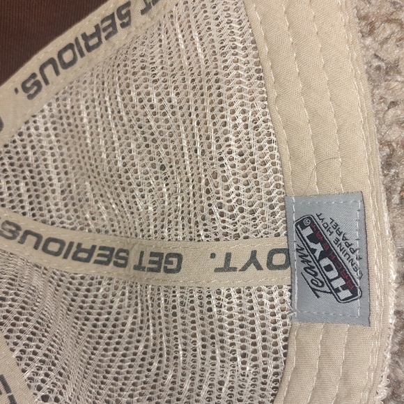 Team Hoyt Archery Embroidered Trucker Mesh Snapback Brown Hat OS - Picture 9 of 10